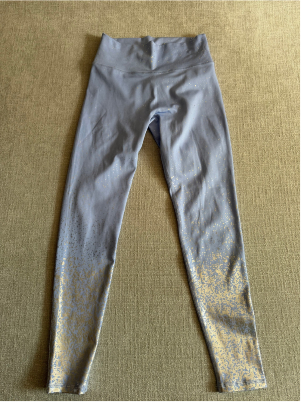 Buff Bunny rainwater blue periwinkle/silver dazzle high-rise leggings medium - Picture 8 of 8